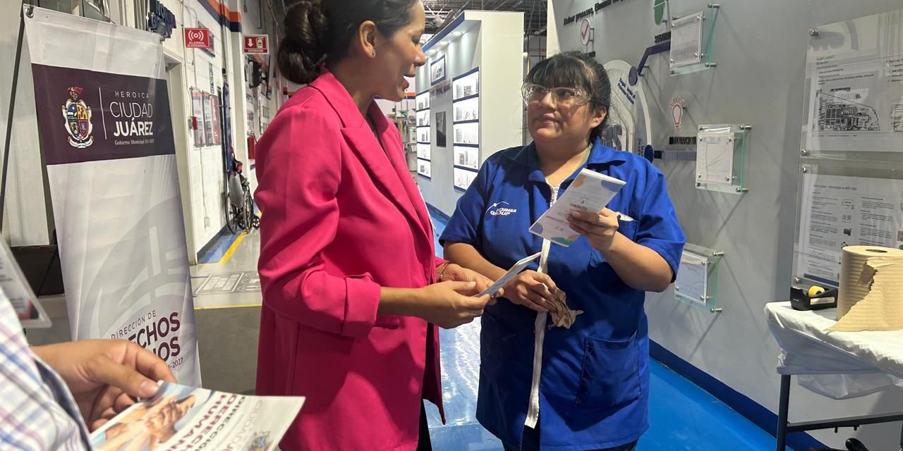 Promueven los derechos humanos en empresa maquiladora