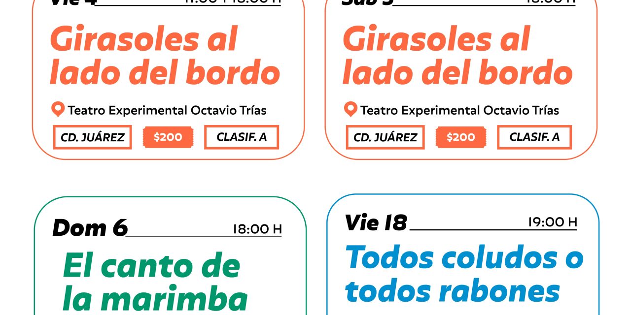 Presenta Red de Teatros cartelera de octubre y noviembre
