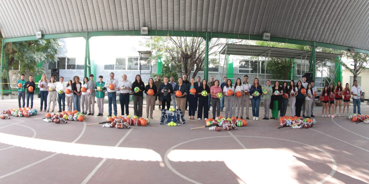 Mejoran con equipamiento para la práctica deportiva de estudiantes del Cobach