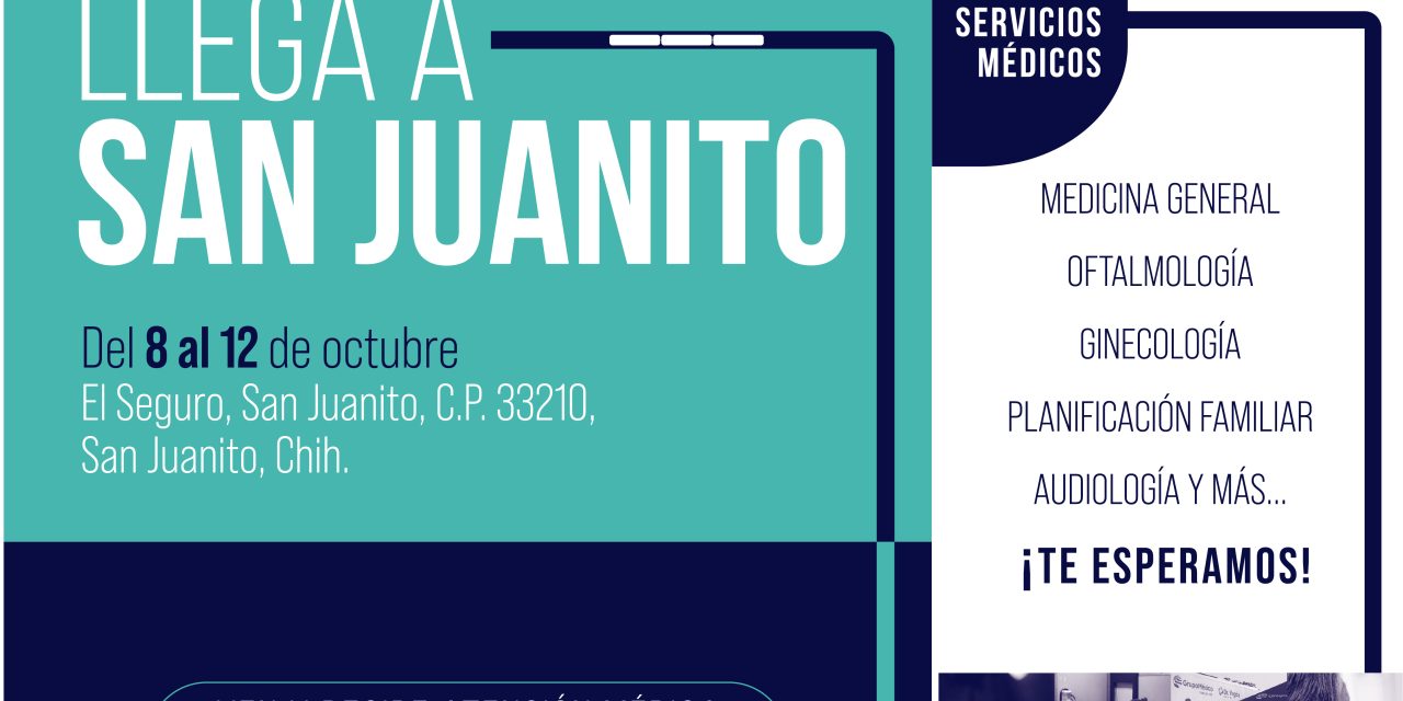 Llega a San Juanito el Dr. Vagón con atención médica especializada