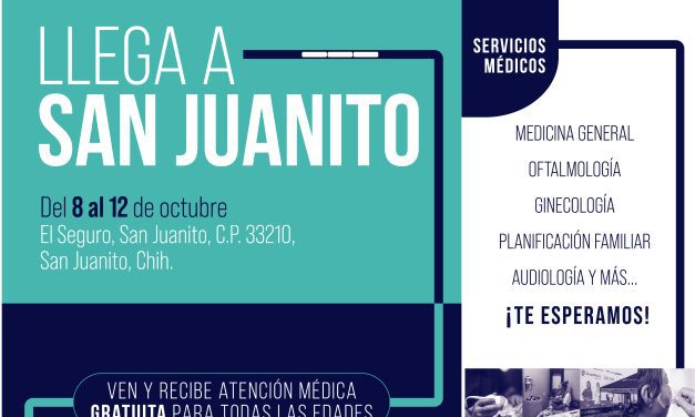 Llega a San Juanito el Dr. Vagón con atención médica especializada