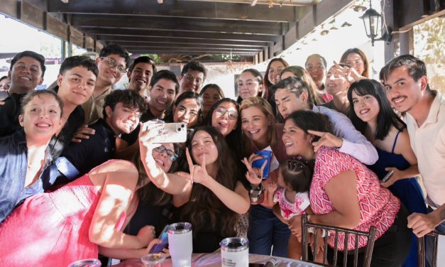 Invita Maru Campos a los jóvenes a hacer equipo por Chihuahua