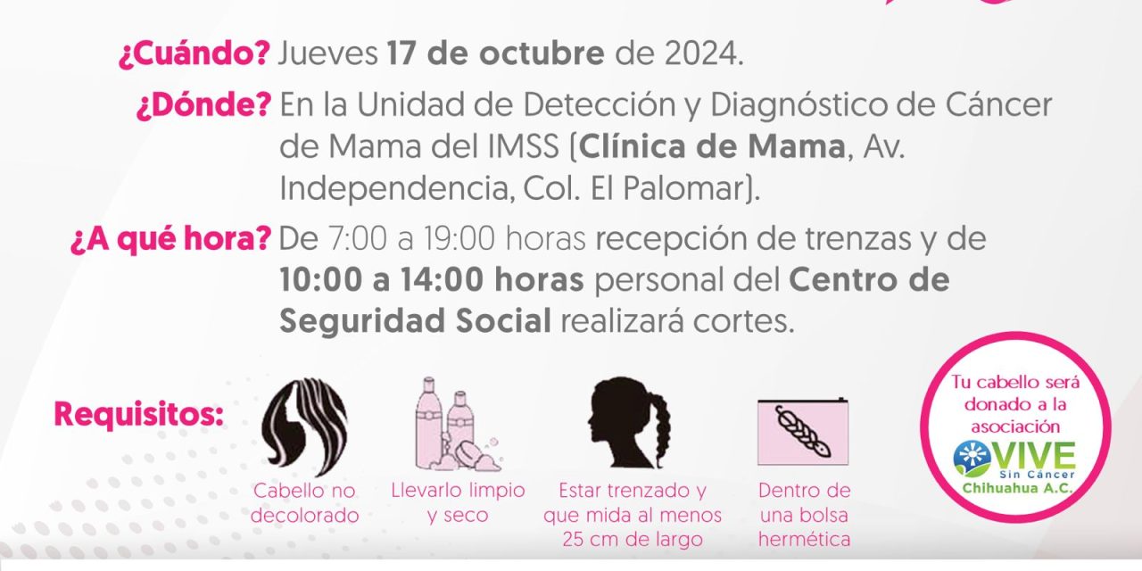 Invita IMSS Chihuahua a participar en “Trenzatón 2024”