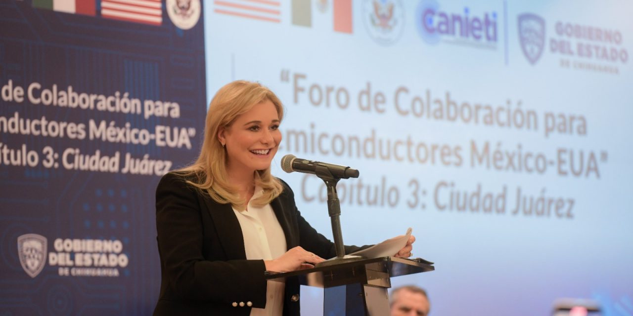 Chihuahua líder en exportación de productos electrónicos que se fabrican en México: Maru Campos