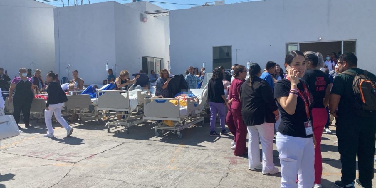 Controlan Bomberos y Protección Civil Municipal fuga de oxígeno en el ISSSTE