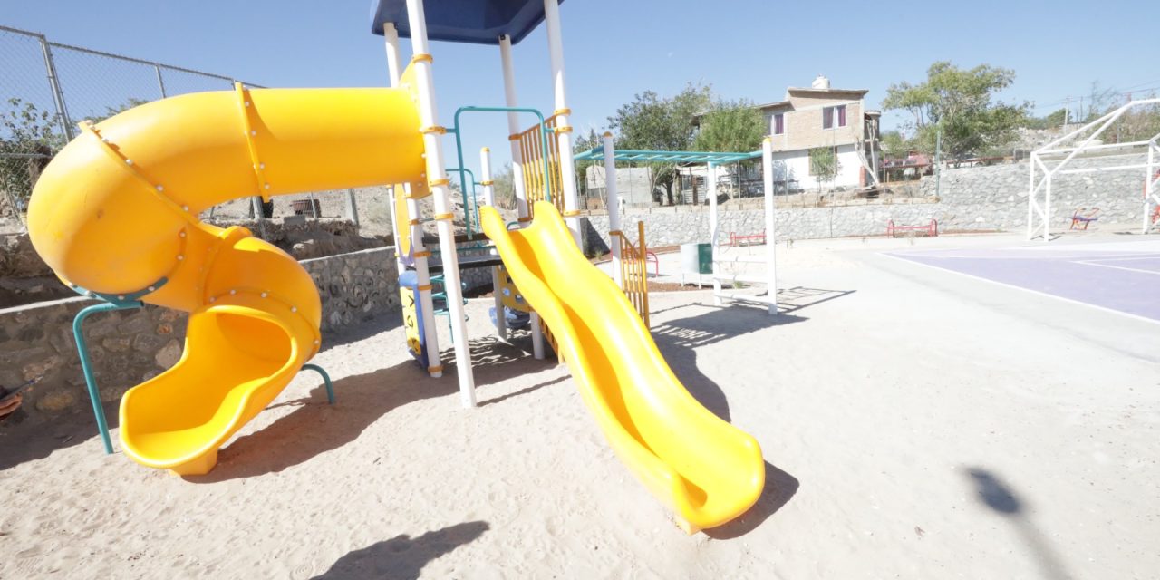 Con Presupuesto Participativo rehabilita Obras Públicas parque en la colonia Anapra