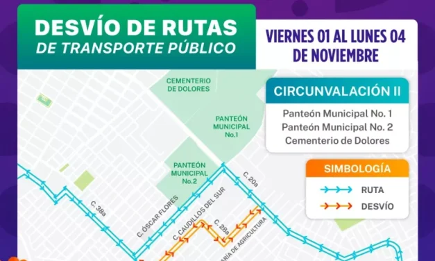 Informa Transporte cambio de rutas por “Feria del Hueso”