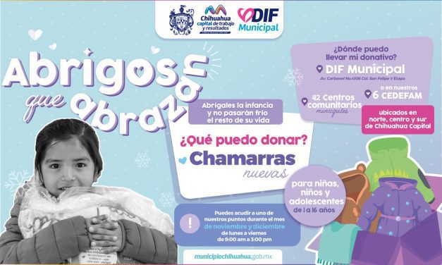 Invitan a donar chamarras en campaña “Abrigos que Abrazan 2024”