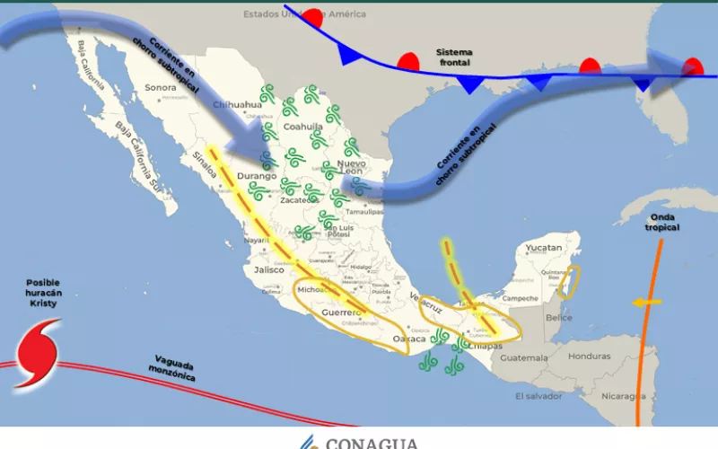 Pronostica CEPC lluvias ligeras y vientos durante próximos días