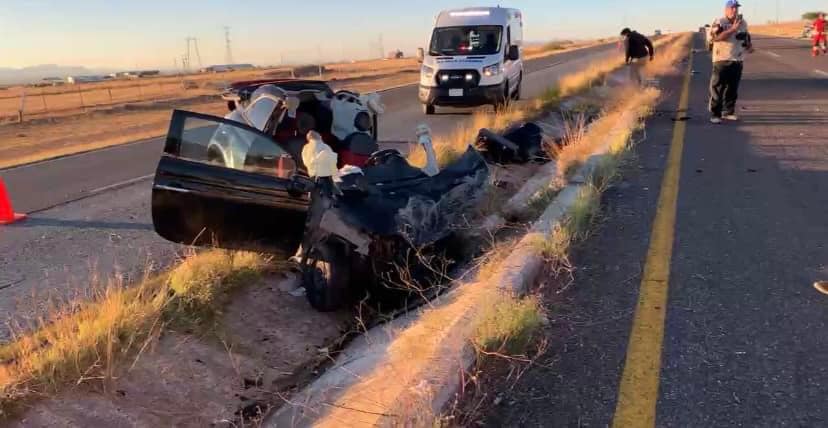Realiza Fiscalía las indagatorias en torno al accidente en la carretera Chihuahua- Cuauhtémoc