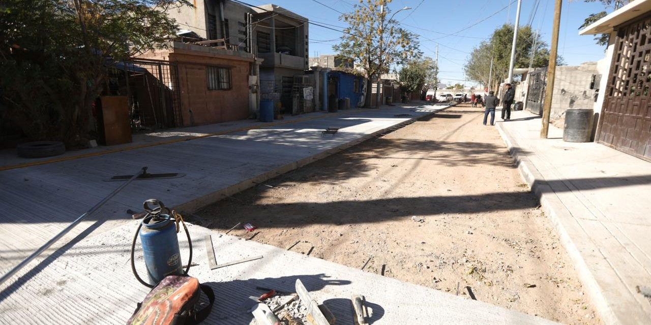 Pavimenta Obras Públicas la calle María Buettiger de Álvarez