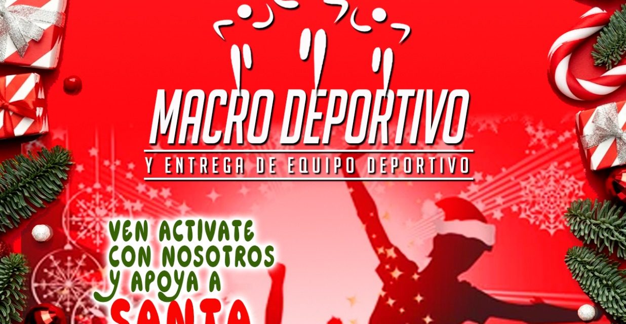 Organizan evento macro deportivo en apoyo a la campaña del Santa Bombero