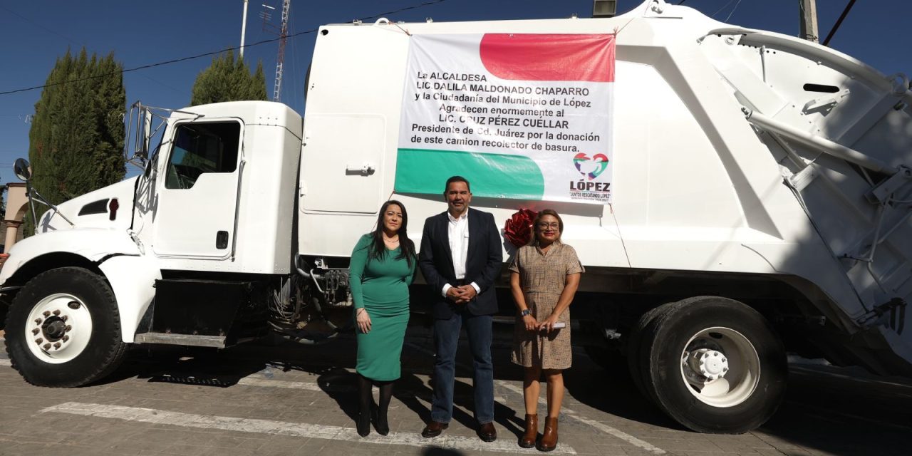 Entrega Acalde camión de basura a los municipios de Valle de Zaragoza y Villa López