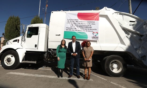 Entrega Acalde camión de basura a los municipios de Valle de Zaragoza y Villa López