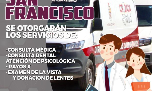  Hoy brigada Médico a tu Puerta en Deportivo San Francisco