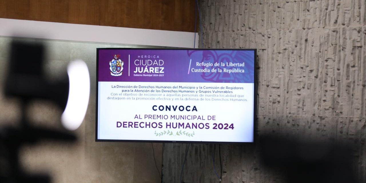 Invitan a participar en el premio municipal de Derechos Humanos 2024