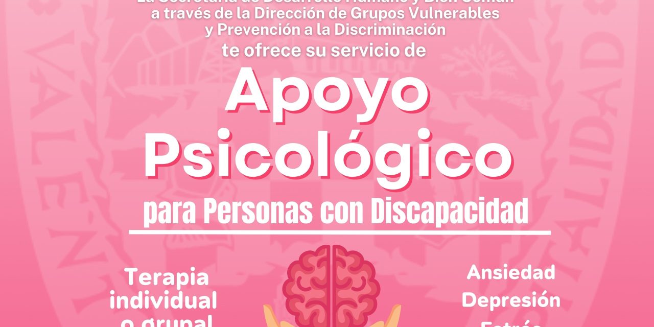 Ofrecen terapias psicológicas virtuales para personas con discapacidad