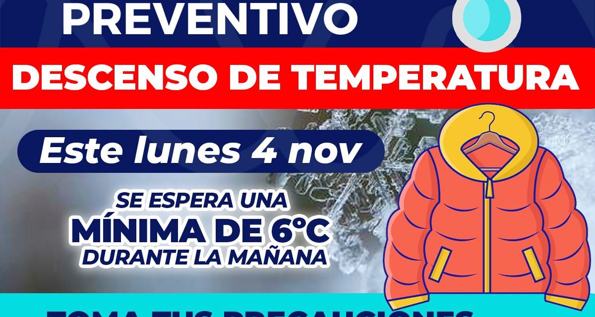 Pronostican bajas temperaturas para la capital