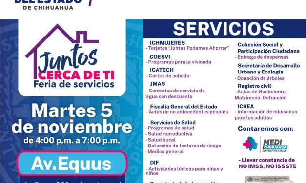 Hoy feria “Juntos cerca de ti”en la avenida Equus