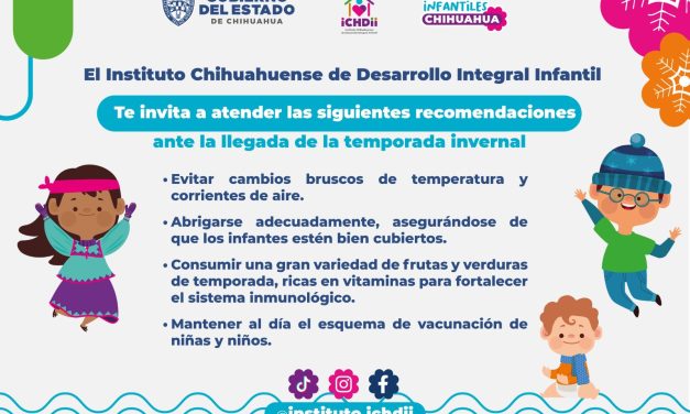 Exhorta Ichdii a extremar precauciones con niñas y niños durante temporada invernal