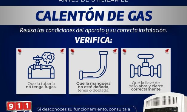 Piden Bomberos revisar uniones en instalaciones de gas para prevenir fugas