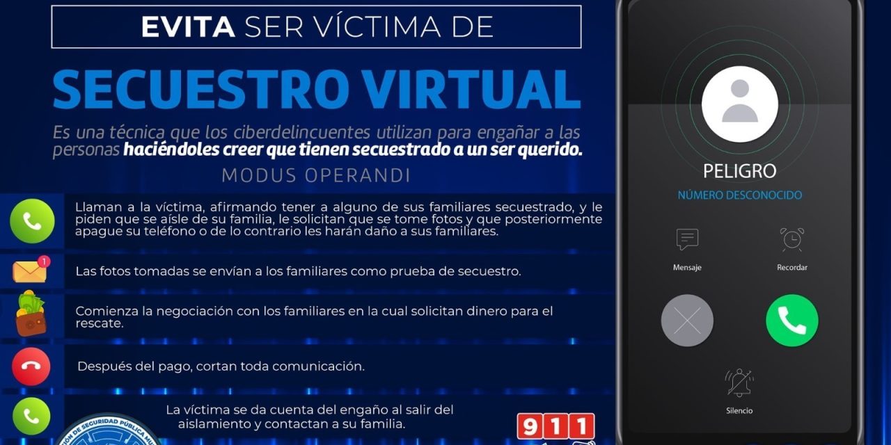 Emite recomendaciones Policía Cibernética del Municipio para evitar “secuestros virtuales”