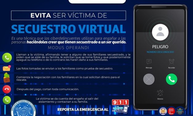 Emite recomendaciones Policía Cibernética del Municipio para evitar “secuestros virtuales”