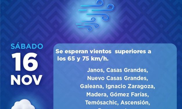 Mantiene CEPC alerta por pronóstico de fuertes vientos y lluvia
