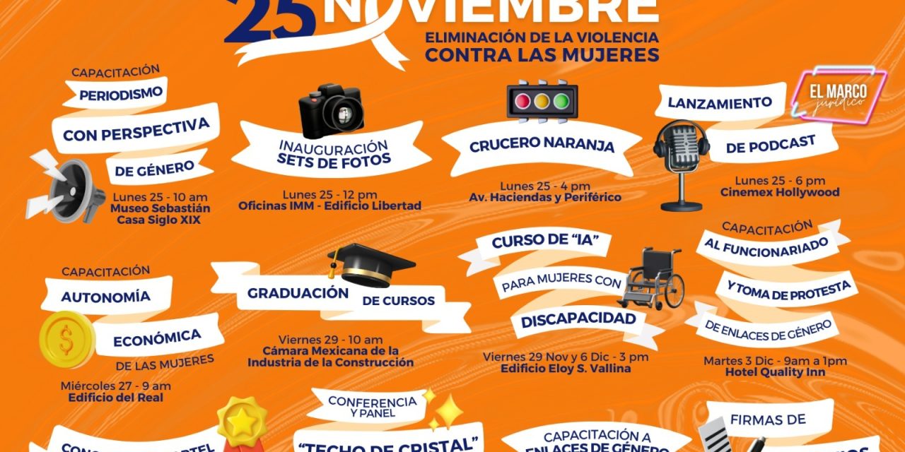 Anuncian actividades por el Día Internacional de la Eliminación de la Violencia contra las Mujeres