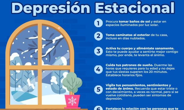 Emite IMPAS recomendaciones para prevenir la depresión estacional