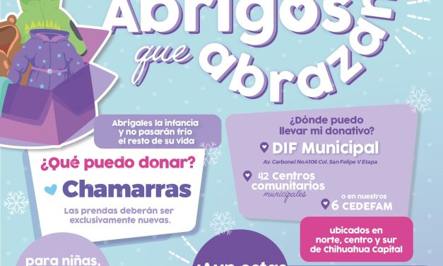 Extiende DIF Municipal convocatoria «Abrigos Que Abrazan» para el 20 de diciembre