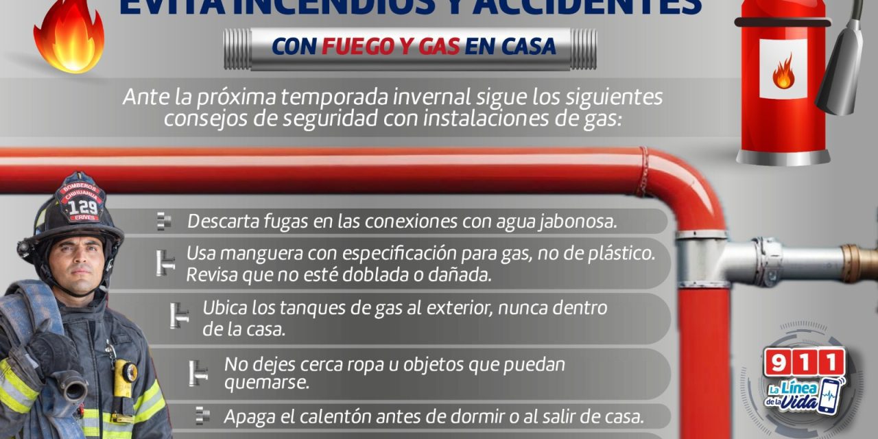 Piden Bomberos revisar calentones a gas para prevenir accidentes