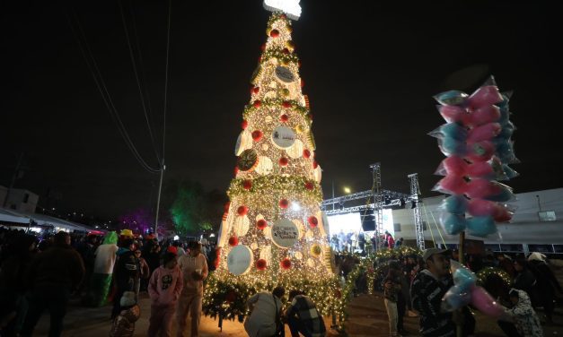 Presidente Pérez Cuéllar llama a la unidad al encender árbol navideño en Zaragoza