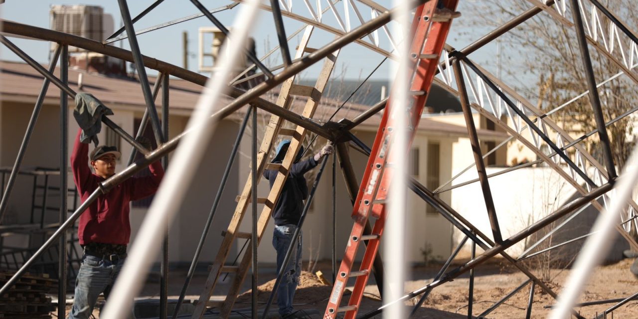 Construye Obras Públicas domo en el Jardín de Niños de Sierra Vista