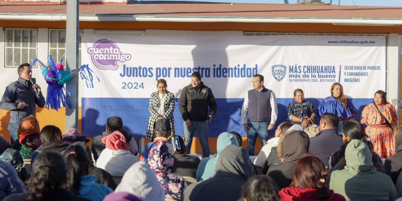 Reciben comunidades indígenas de Delicias apoyos del programa Juntos por Nuestra Identidad