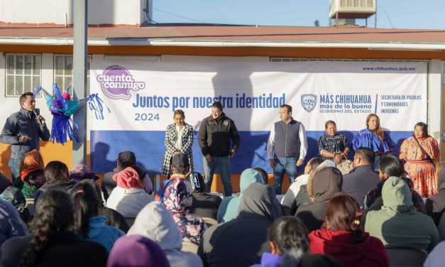 Reciben comunidades indígenas de Delicias apoyos del programa Juntos por Nuestra Identidad