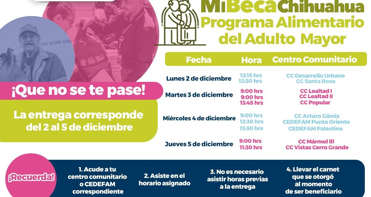   Inicia la última entrega PAAM del 2024