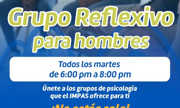 Invita el IMPAS a unirse al grupo reflexivo para hombres para cuidar la salud mental