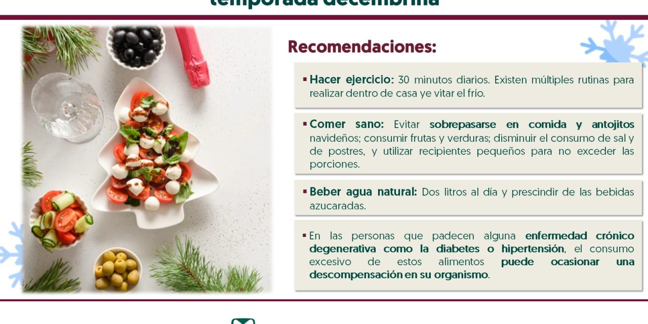 Recomienda IMSS Chihuahua no excederse en cena de Navidad y de Año Nuevo