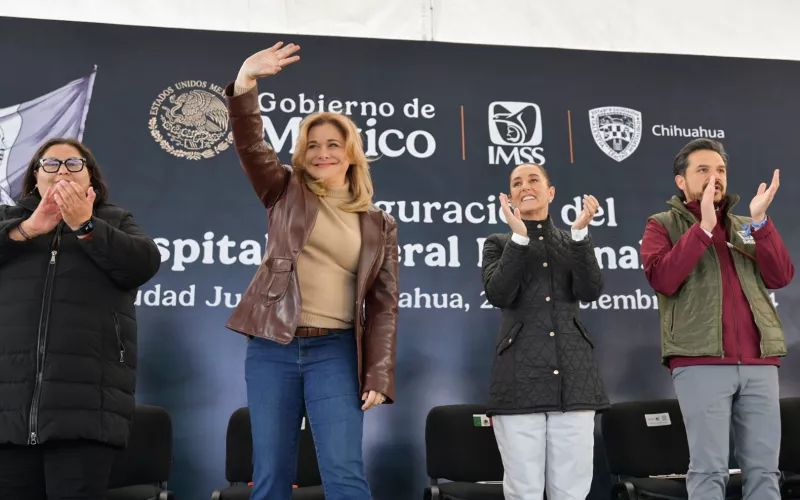 Claudia Sheinbaum y Maru Campos acuerdan seguir mejorando el sistema de transporte en Ciudad Juárez
