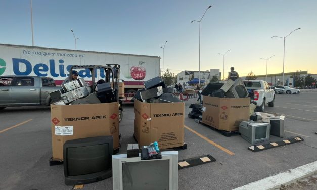Recolectan 23 toneladas de basura electrónica en Cuauhtémoc