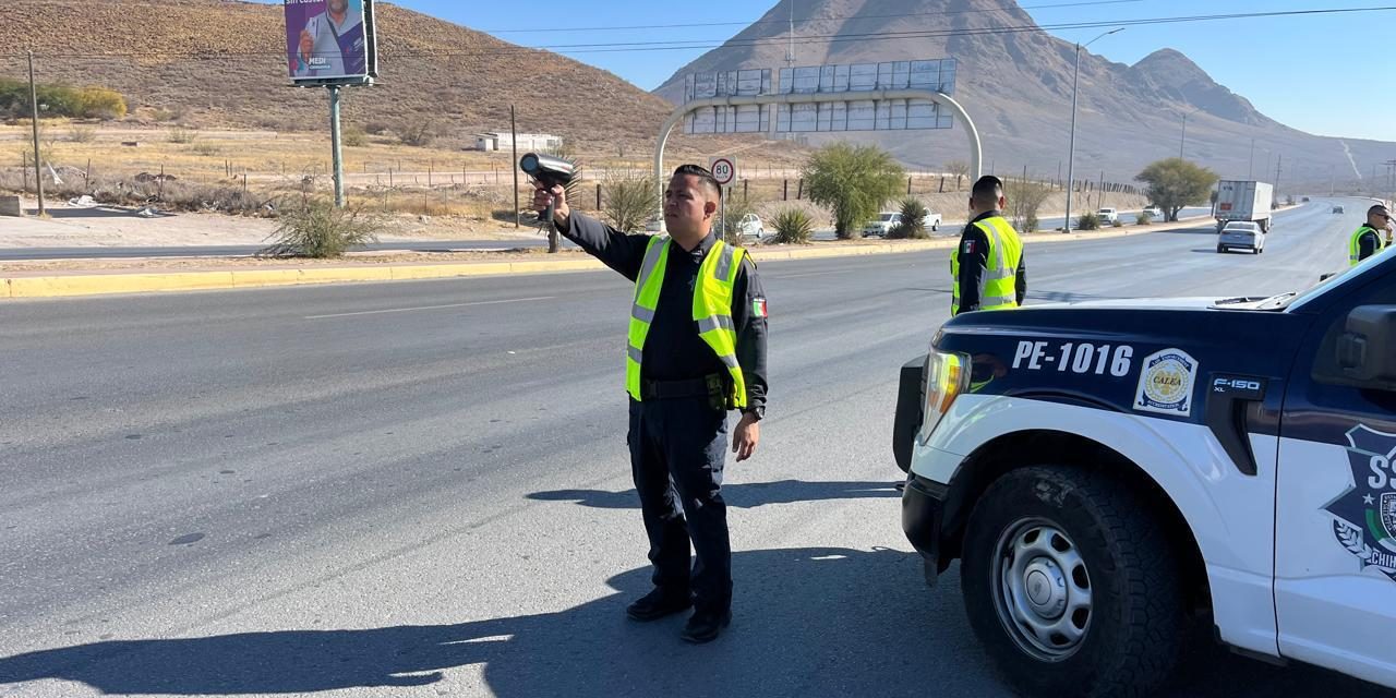 Sanciona Policía Vial de la SSPE a 33 conductores tras Operativo Radar