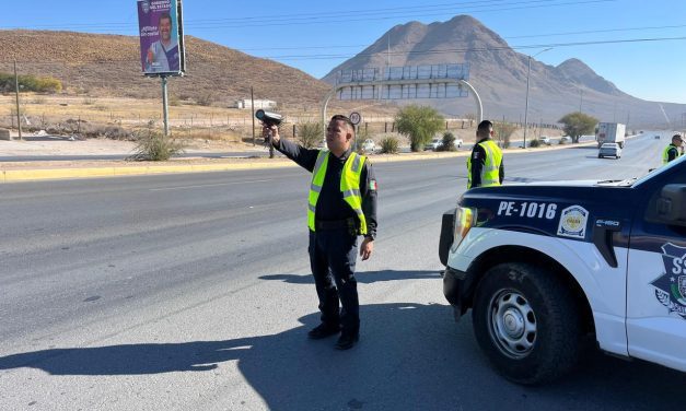 Sanciona Policía Vial de la SSPE a 33 conductores tras Operativo Radar