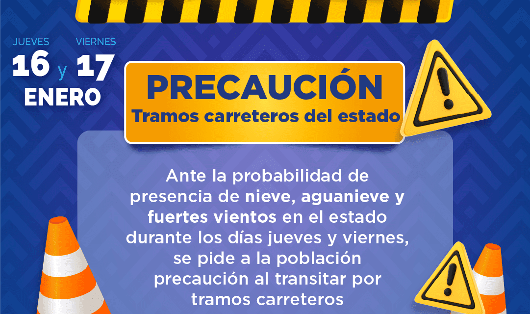 Emite CEPC aviso preventivo ante pronóstico de fuertes vientos y lluvias