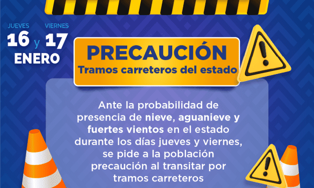 Emite CEPC aviso preventivo ante pronóstico de fuertes vientos y lluvias