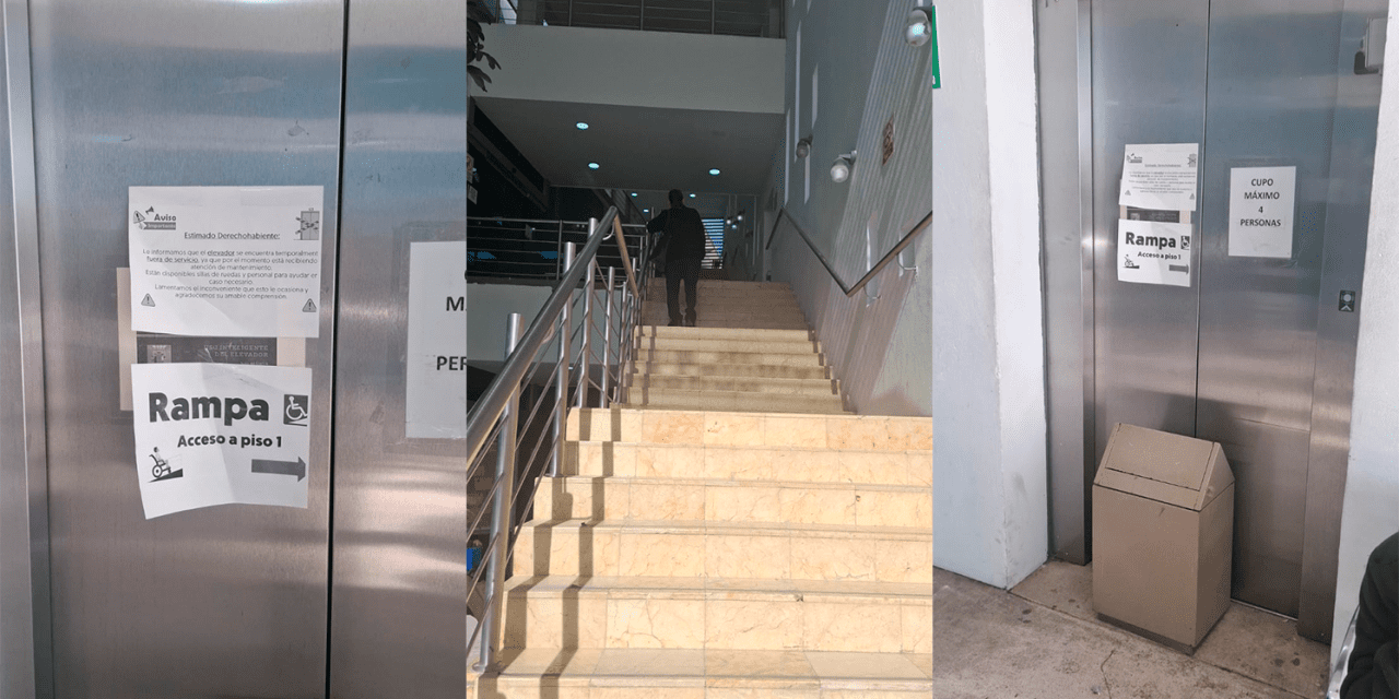 Denuncian fallas del elevador derechohabientes del Issste