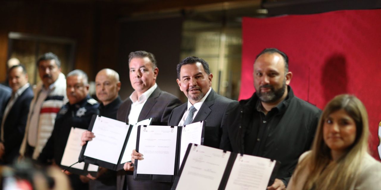 Firman convenio CPC y FICOSEC para construcción de parque dirigido a elementos de seguridad