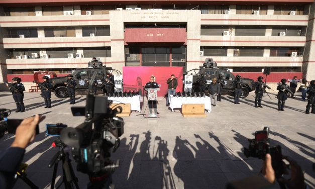 Secretaría de Seguridad Pública Municipal recibe armamento para reforzar su labor