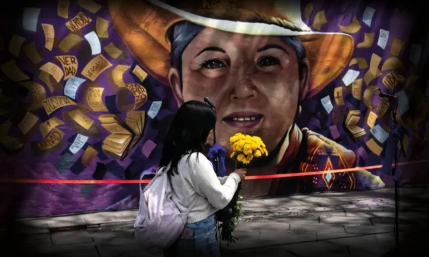 Con un mural muestran la impunidad que priva en México