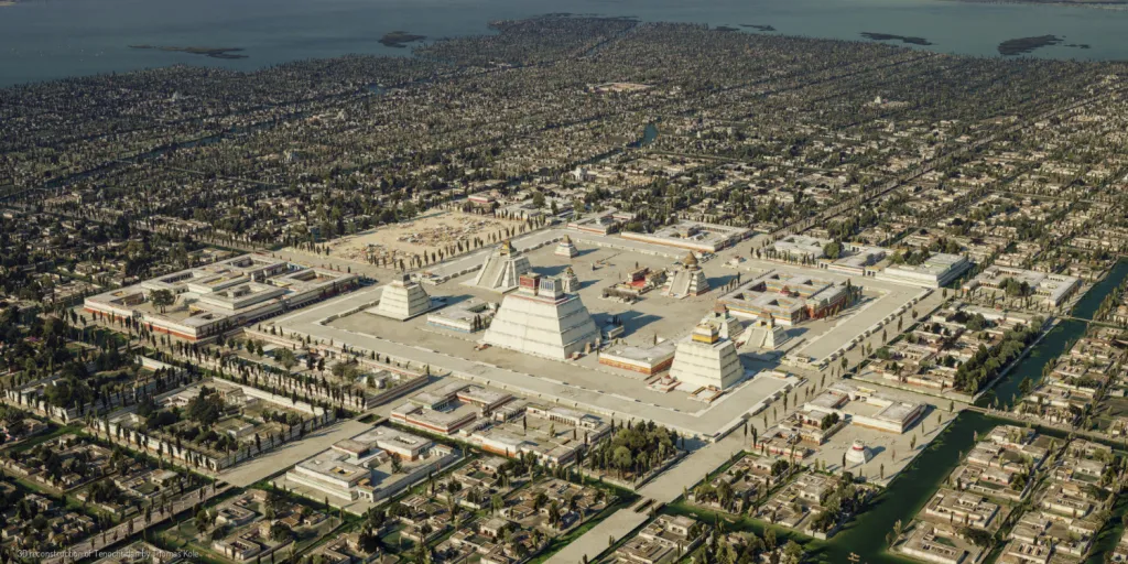Recrean Tenochtitlan en 3D